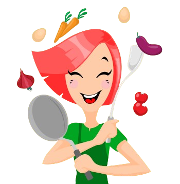 Muller cociñando hábitos saudables