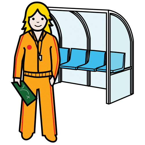 Pictograma de adestradora