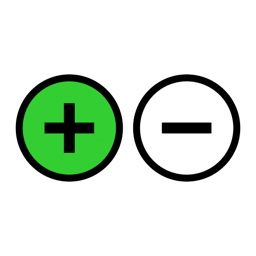 Pictograma de positivo