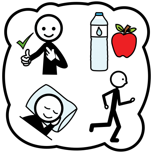 Pictograma de hábito saudable