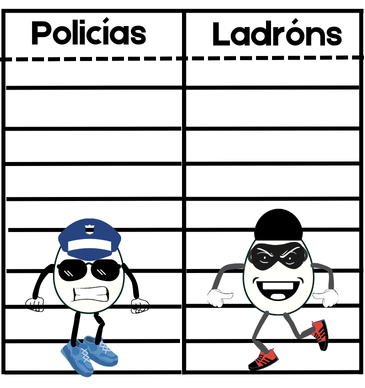 Unha táboa de rexistro con dúas columnas.