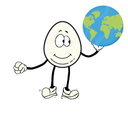 Humpty sostendo o planeta