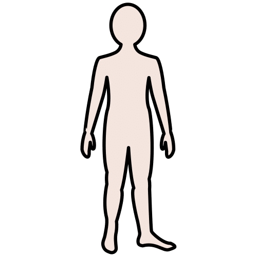 Pictograma do corpo humano.