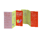 Folleto informativo Imaxe dun papel informativo que está pregado en varias partes.