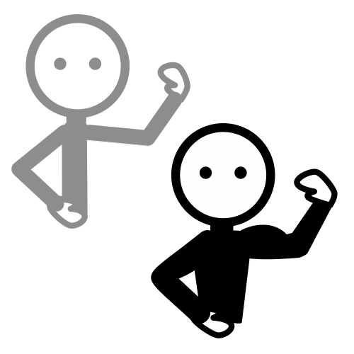 Persoa facendo forza