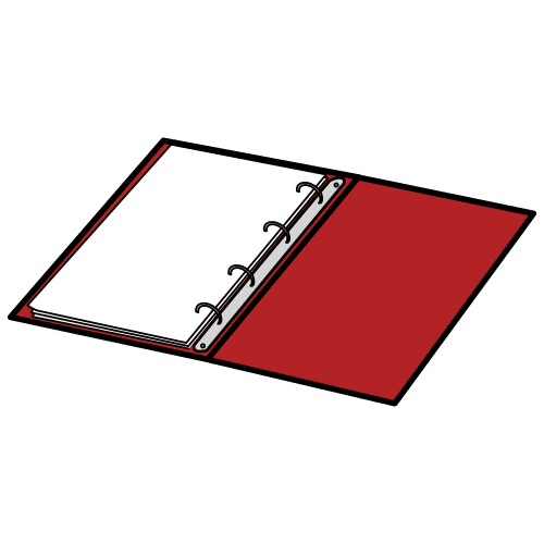 Pictograma dunha carpeta na que se gardan os traballos