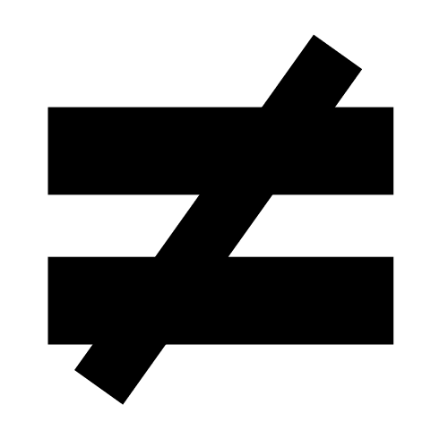 Pictograma dun símbolo que representa o diferente