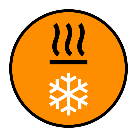 Imagen con icono de frío y calor