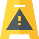 Cartel de precaución