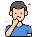 Chico con cara de preocupación