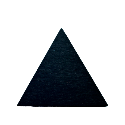 Sustantivo - Triángulo equilátero grande negro