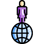 Mujer cima del mundo