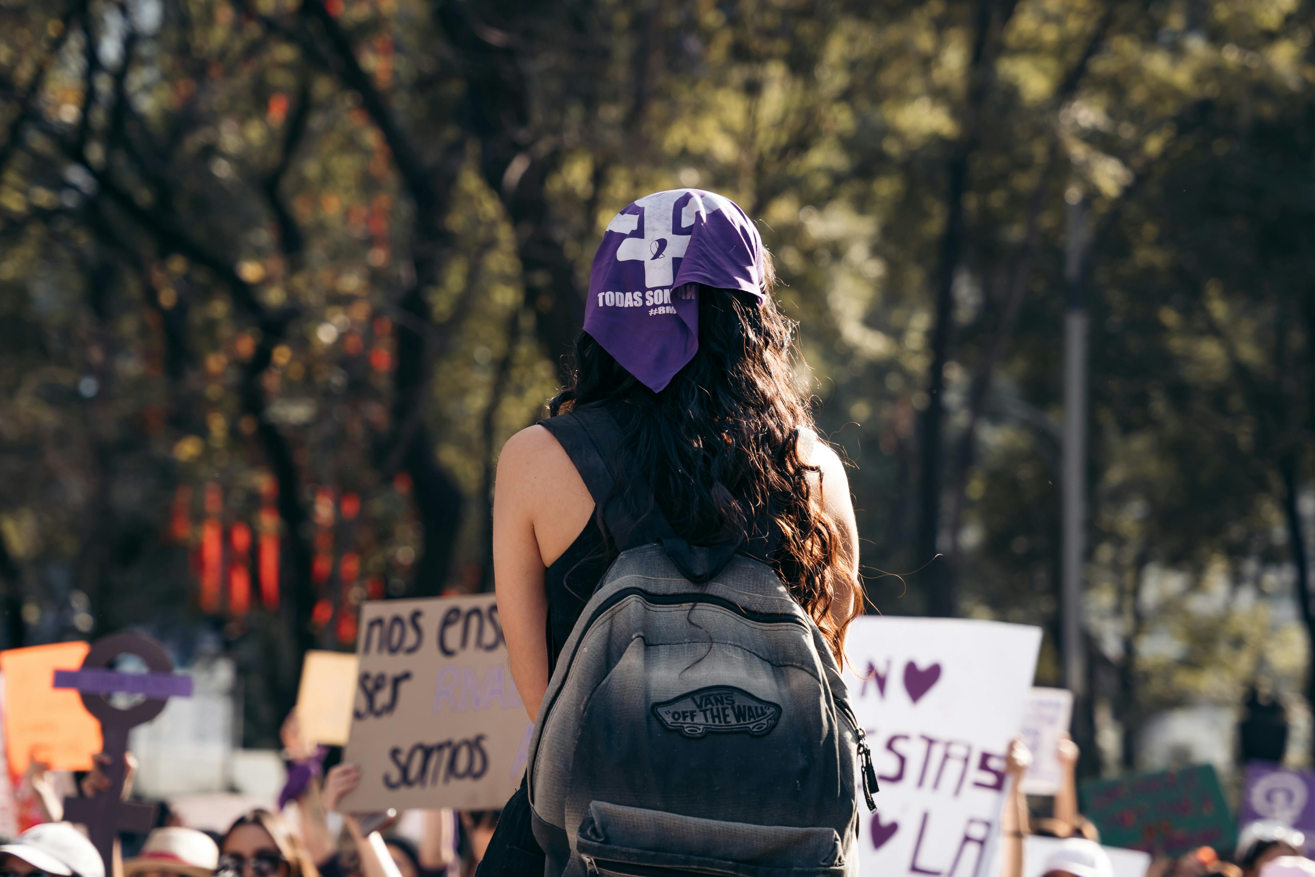 Manifestación feminista en el día de la mujer trabajadora