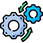 Engranajes con flechas