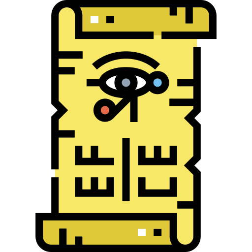 Papiro Papiro con jeroglíficos