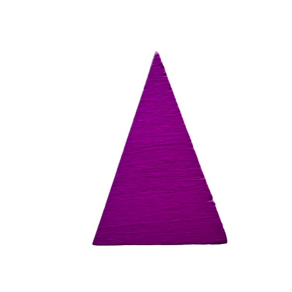 Pronombre - Triángulo isósceles morado