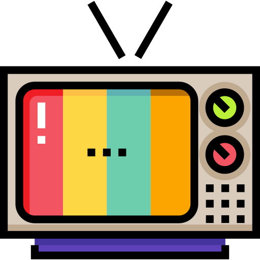 Imagen de un televisor en color