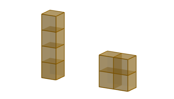 Cubos apilados