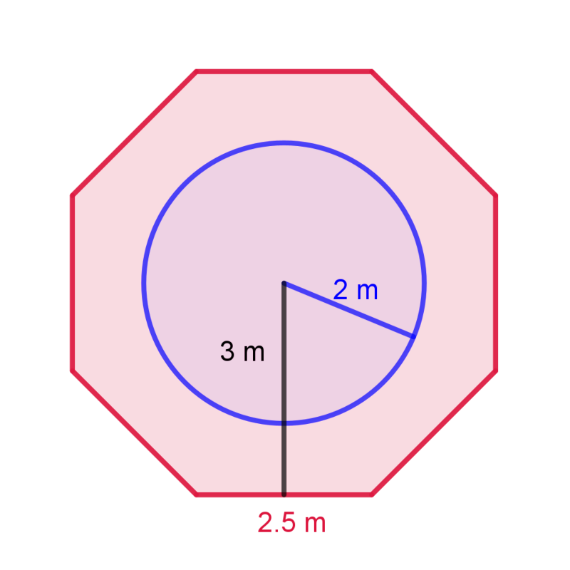 Planta octogonal (cREAgal) Octógono y círculo
