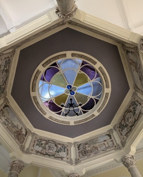 Vidriera en Fuente de Vidago