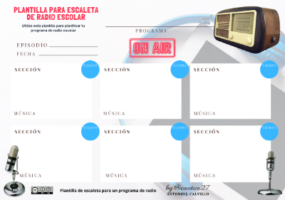 Escaleta para programa de radio
