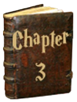 Libro antiguo con el título Chapter 3