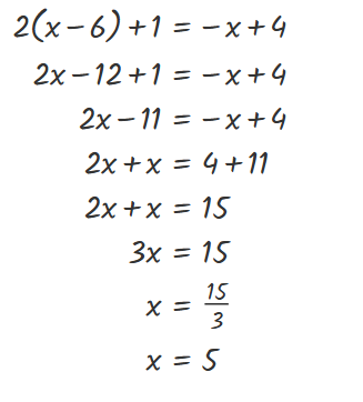 Ecuación con paréntesis