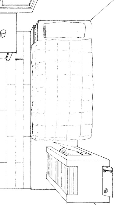 Cama en habitación de hotel