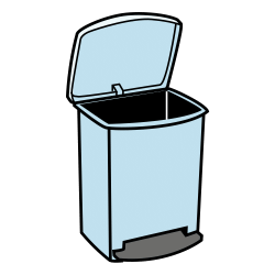 Pictograma cubo de basura