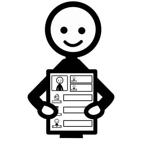 Pictograma datos personales