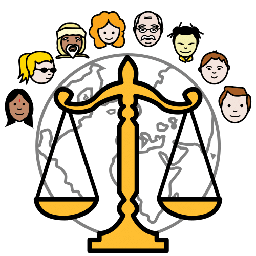 Pictograma justicia social