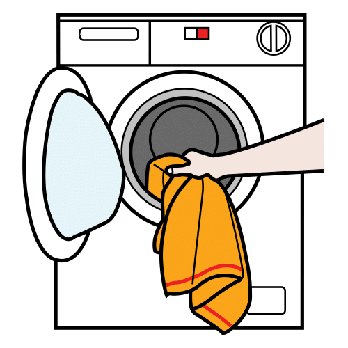 Lavar la ropa (Arasaac) Lavadora con ropa