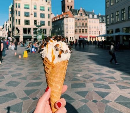 Helado en la calle