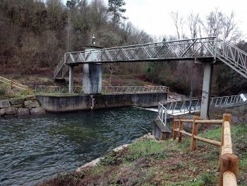 Estación de aforo del río Cabe en Ribasaltas