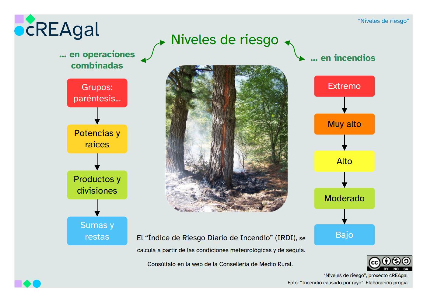 Esquema de niveles de riesgo y de orden de las operaciones.
