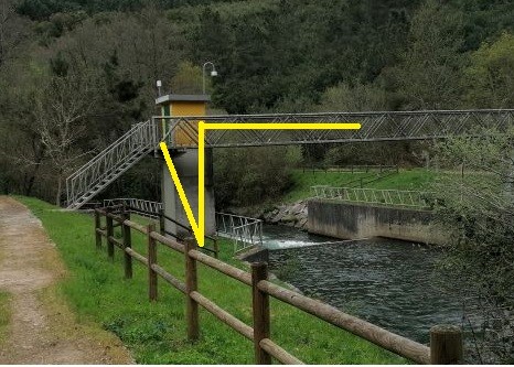 Estación de aforo del río Cabe