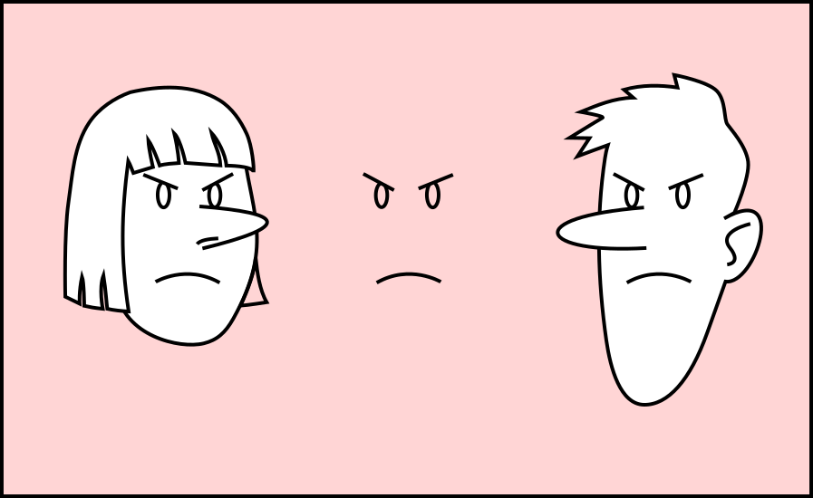 Personaxes con expresión de enoxo