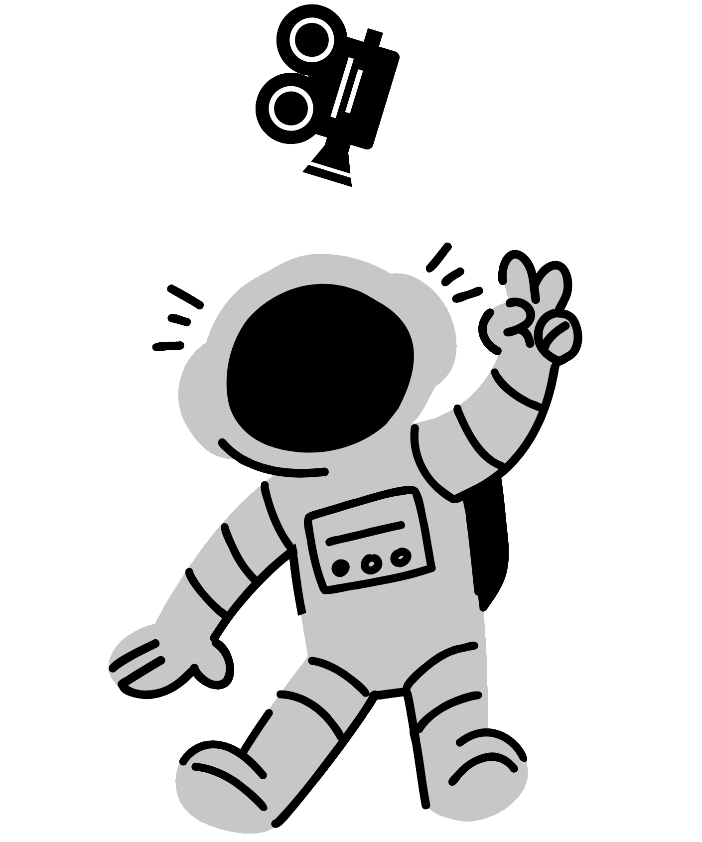 Vista dun obxecto ou personaxe dende o ceo