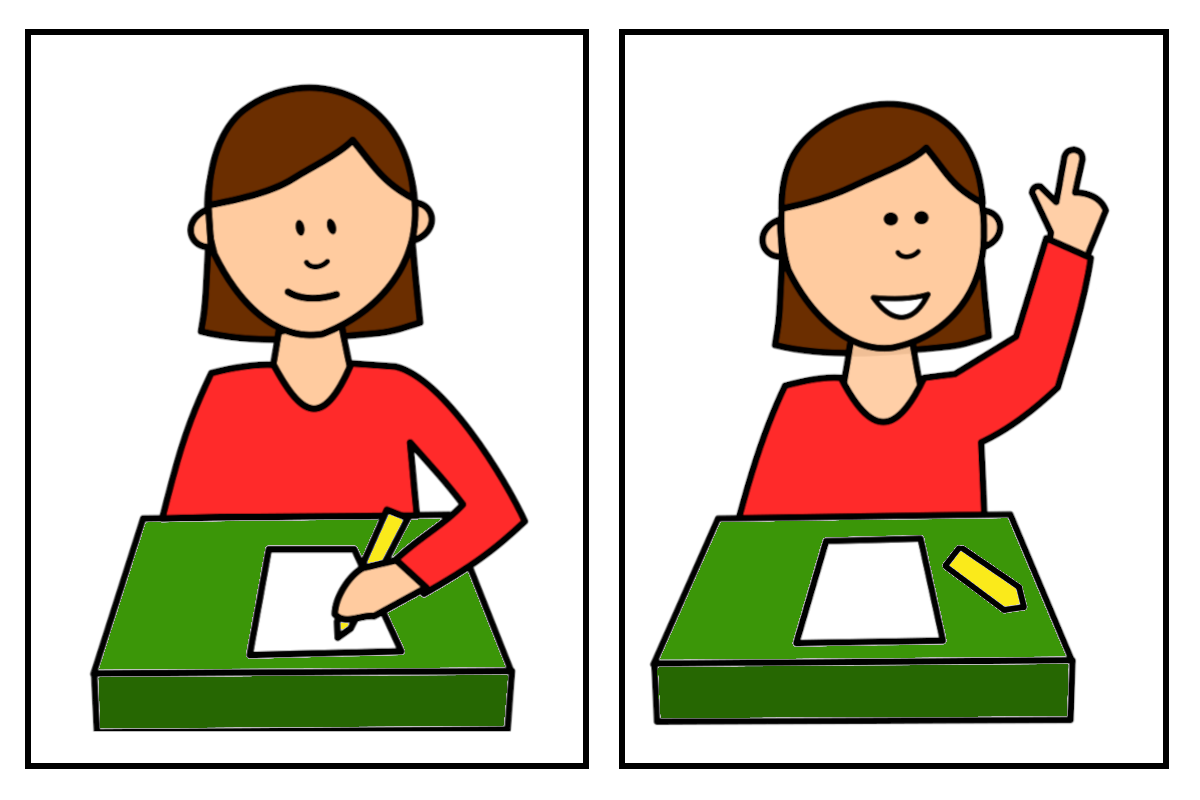 Secuencia de alumna na aula