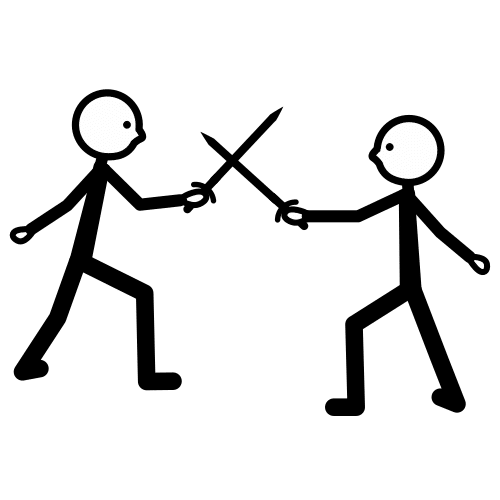 Pictograma de enfrontar