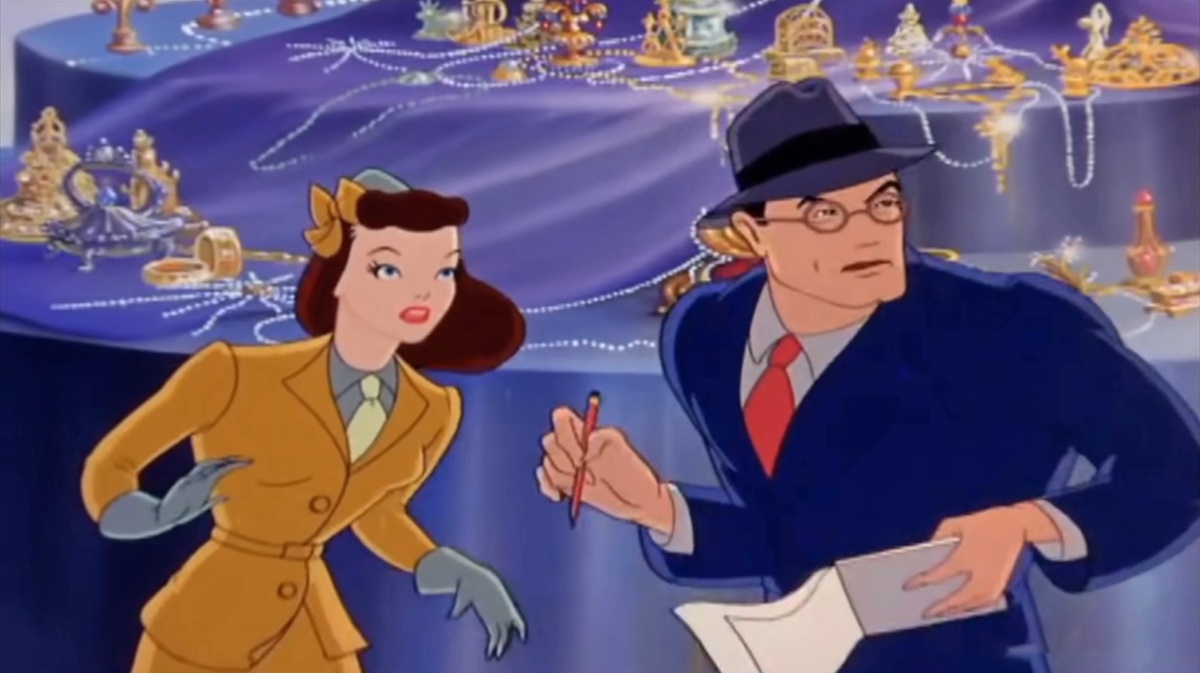 Plano que recorta as personaxes da cintura á cabeza