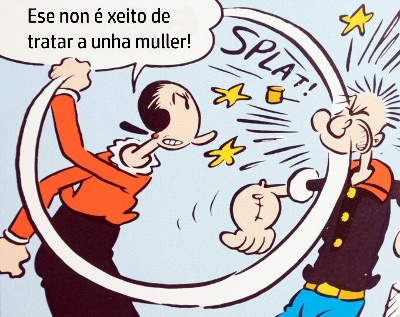 Viñeta de Olivia e Popeye