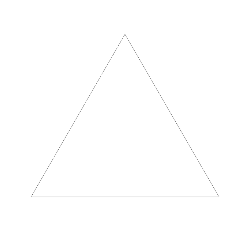 triángulo equilátero