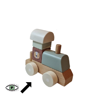 Aparece o tren cun ollo observando o perfil.