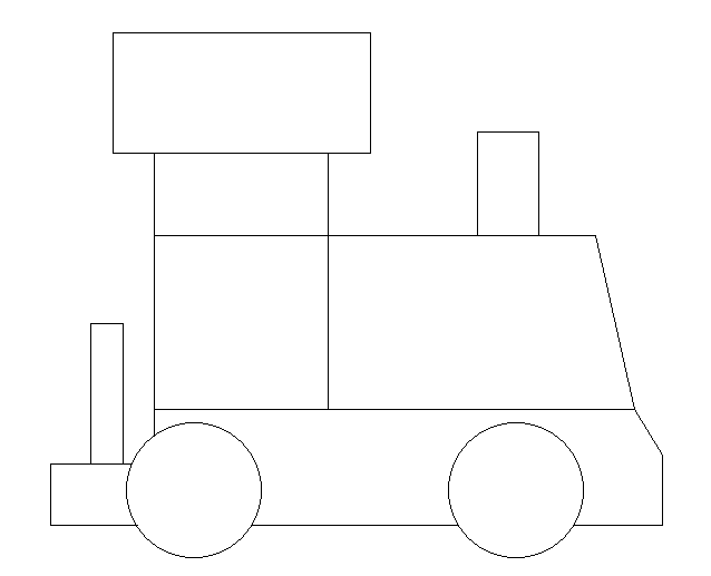 Perfil representado con liñas como no sistema diédrico.