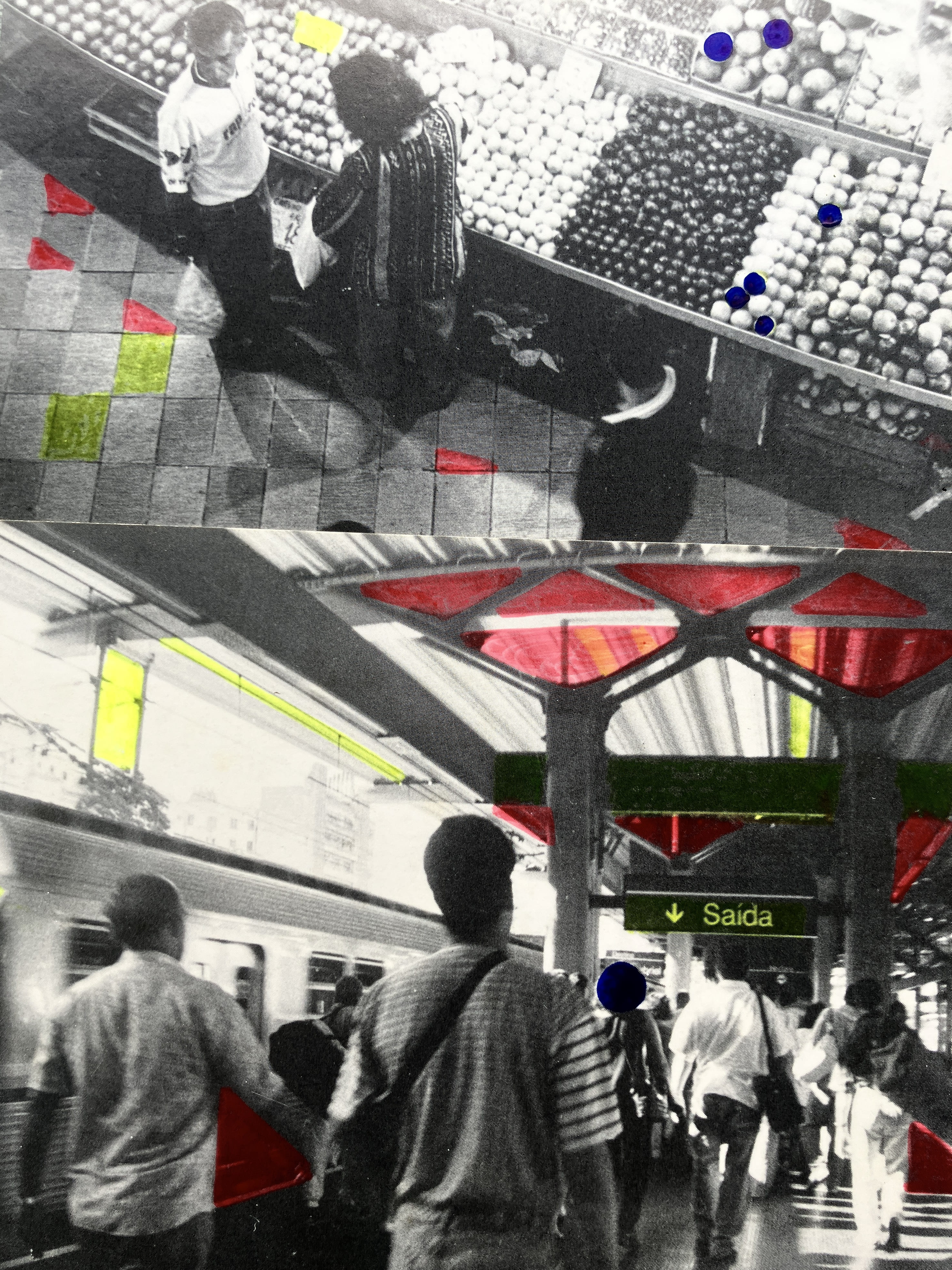 Imaxe dunha foto con xeometría marcada