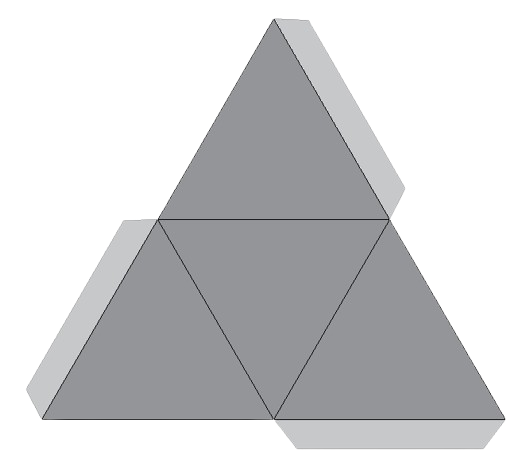 Desenvolvemento do tetraedro