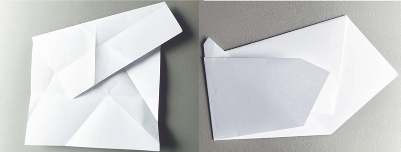 Imaxes de papeis encartados.