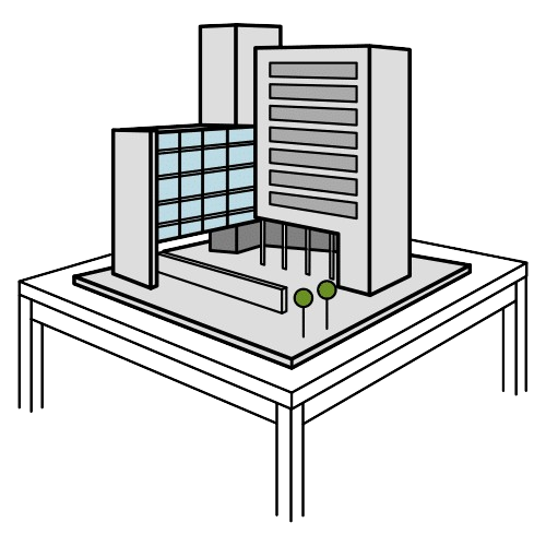 Maqueta dun edificio