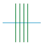 Rectas perpendiculares Imaxe de rectas perpendiculares a otra recta
